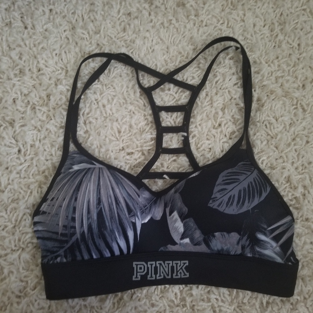 VS Pink Sports Bra Ultimate Cage Back Push Up